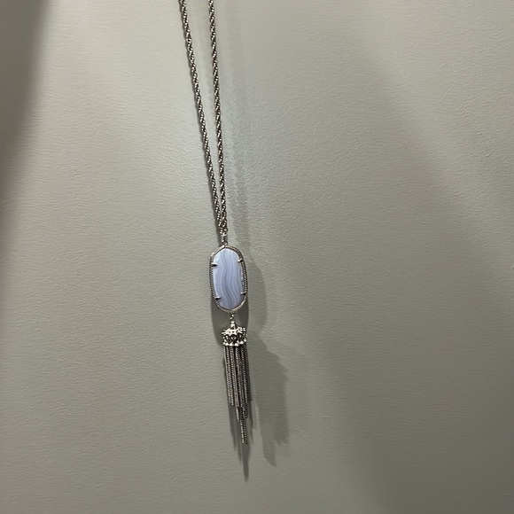 Kendra Scott Rayne Slate Silver Necklace - Picture 4 of 5